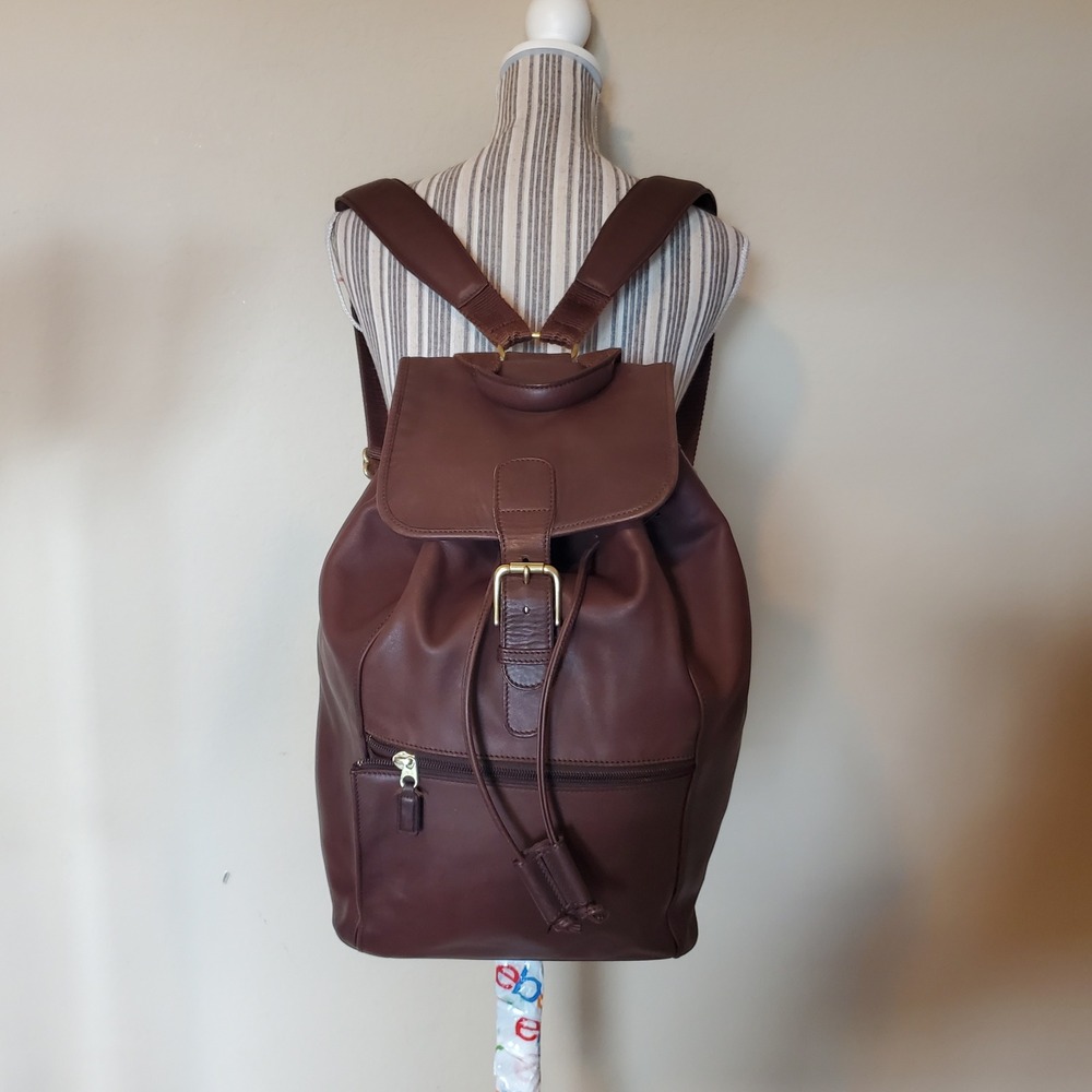 Coach Sonoma Backpack Mahogany Brown Glove Tanned Leather Brass Hardware 0529